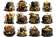 Elegant Candle Decor Clipart Bundle - CraftNest - Digital Crafting and Art