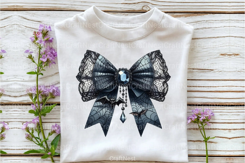 Halloween Coquette Bow Clipart Bundle 25 - CraftNest - Digital Crafting and Art