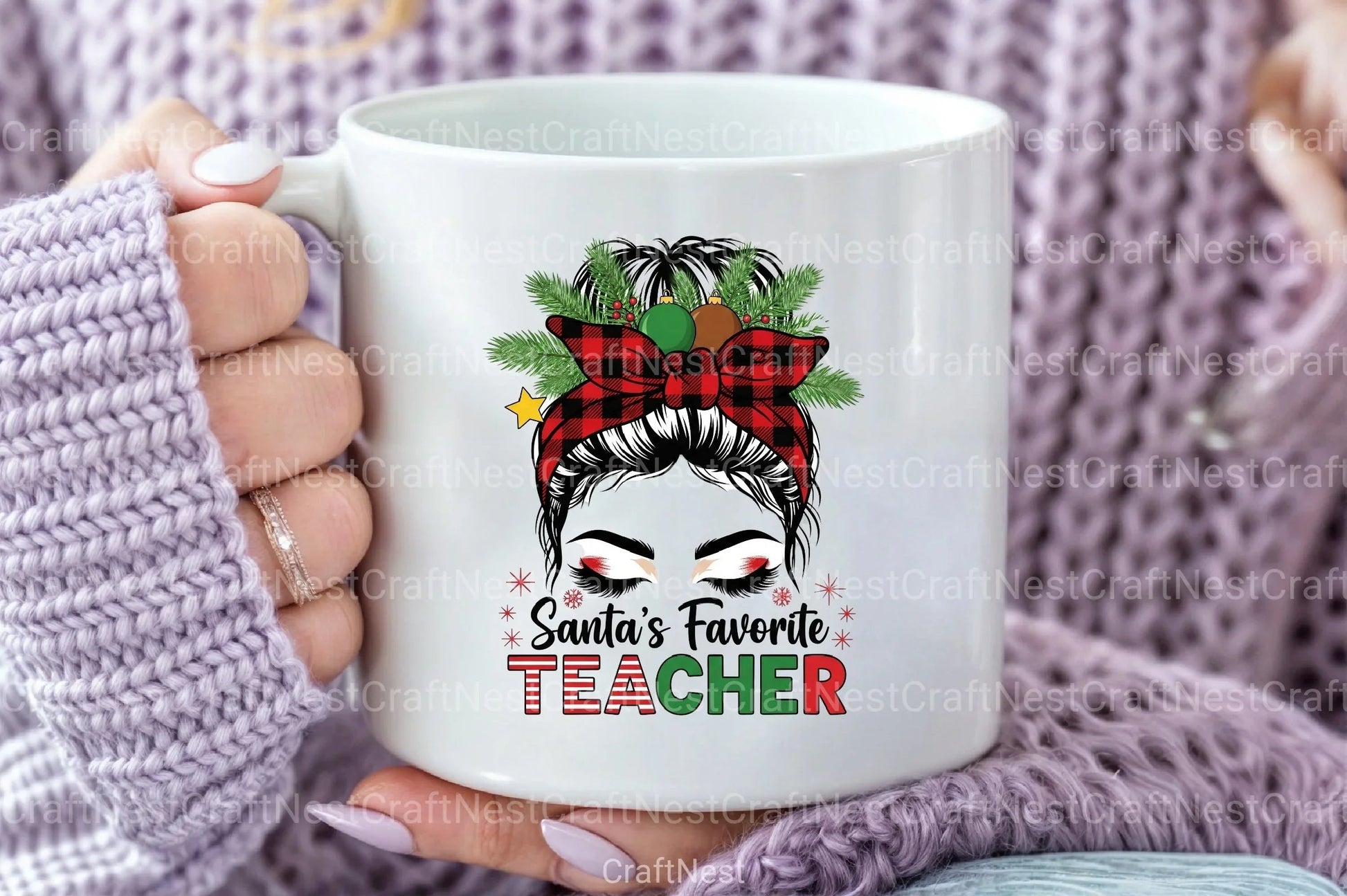 Santa's Favorite Teacher Clipart Bundle - CraftNest - Digital Crafting and Art