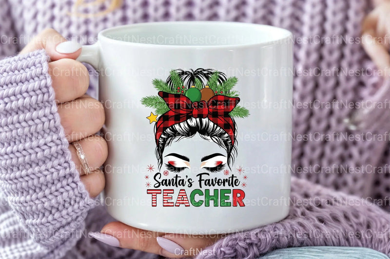 Santa's Favorite Teacher Clipart Bundle - CraftNest - Digital Crafting and Art