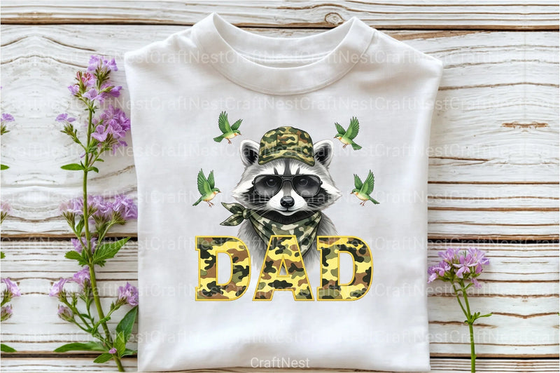 Camo Raccoon Woodland Clipart Bundle 2 - CraftNest - Digital Crafting and Art