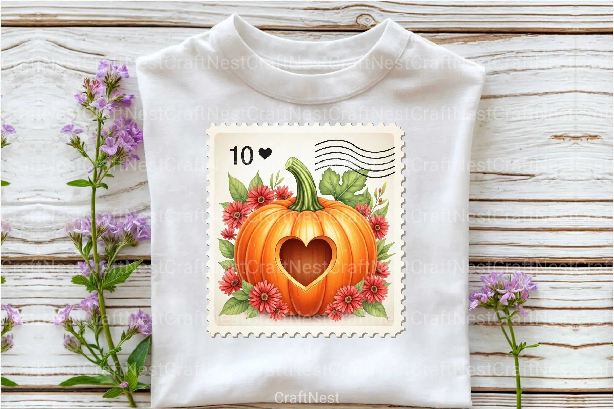 Pumpkin Postage Stamp Clipart Bundle 55 - CraftNest - Digital Crafting and Art