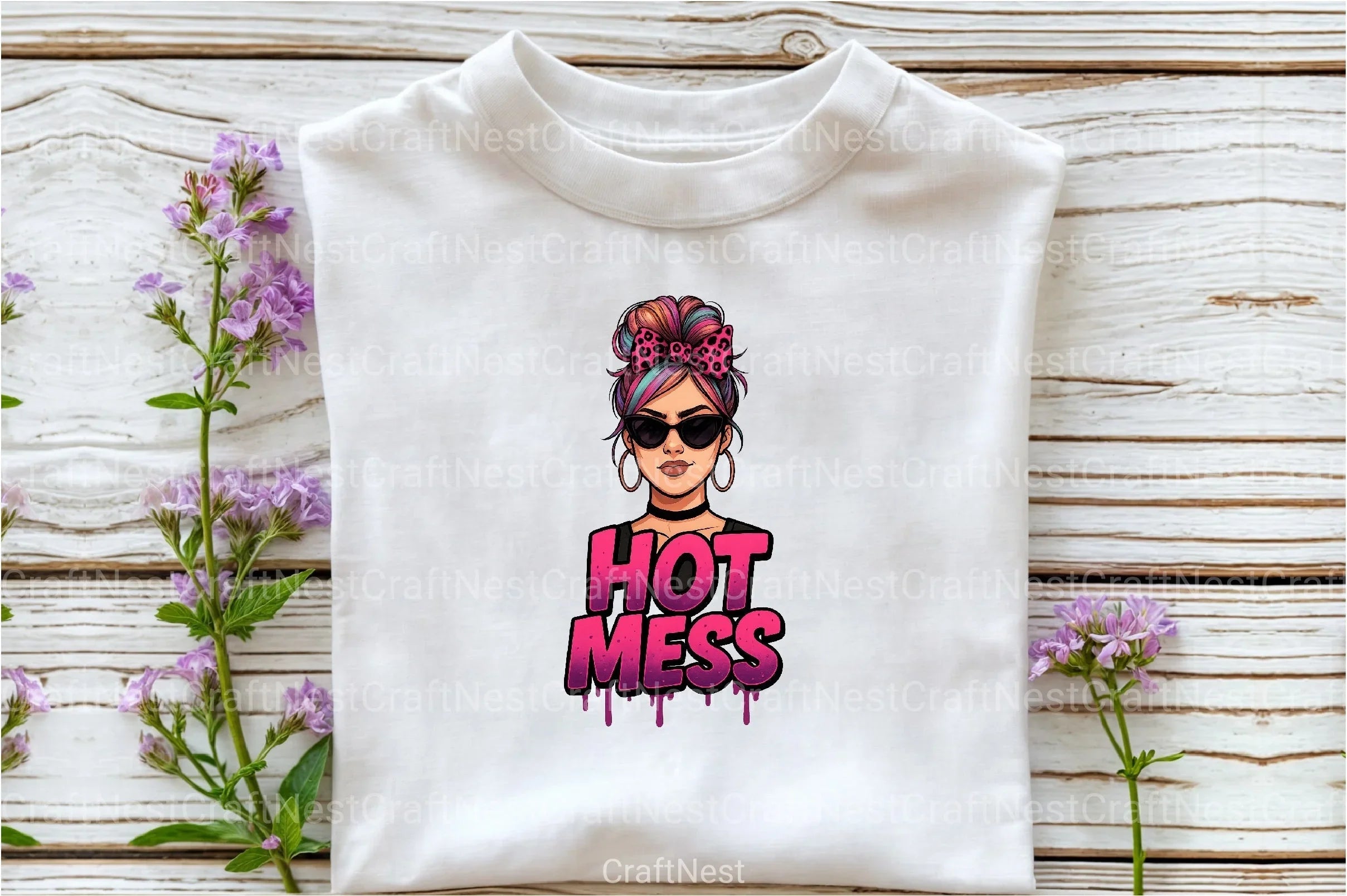 Pink Glitter Leopard Print Mom Clipart Bundle 4 - CraftNest - Digital Crafting and Art