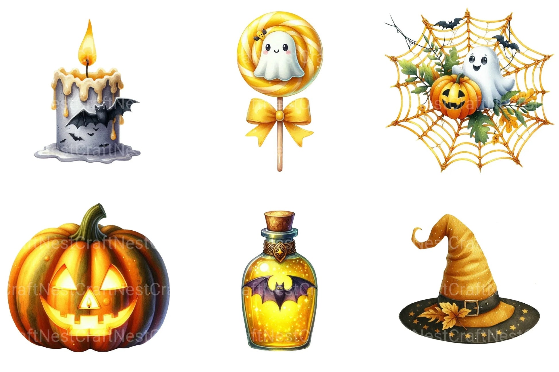 Halloween Candy Clipart Bundle 2 - CraftNest - Digital Crafting and Art
