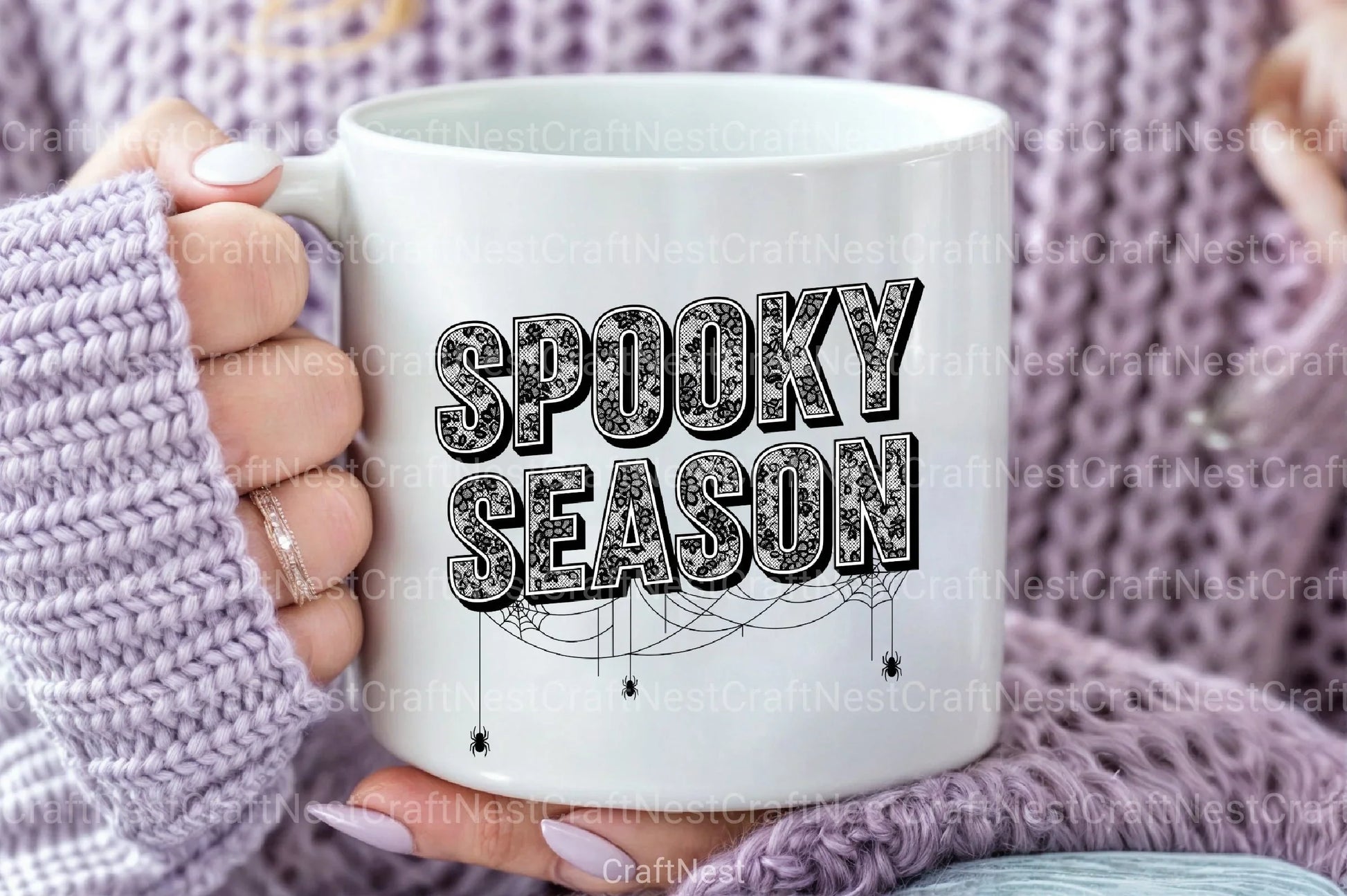 Spooky Season Lace Halloween Gothic Clipart Bundle - CraftNest - Digital Crafting and Art