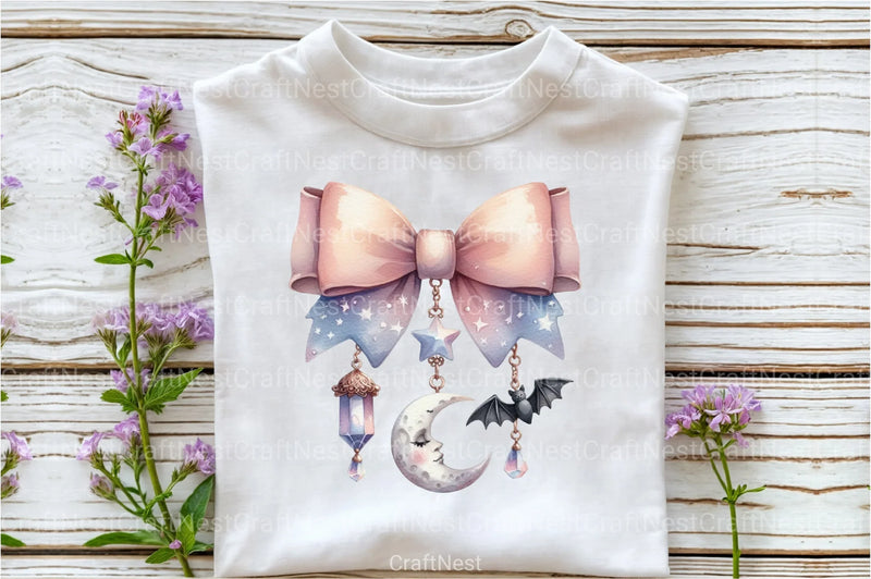 Halloween Coquette Bow Clipart Bundle 5 - CraftNest - Digital Crafting and Art