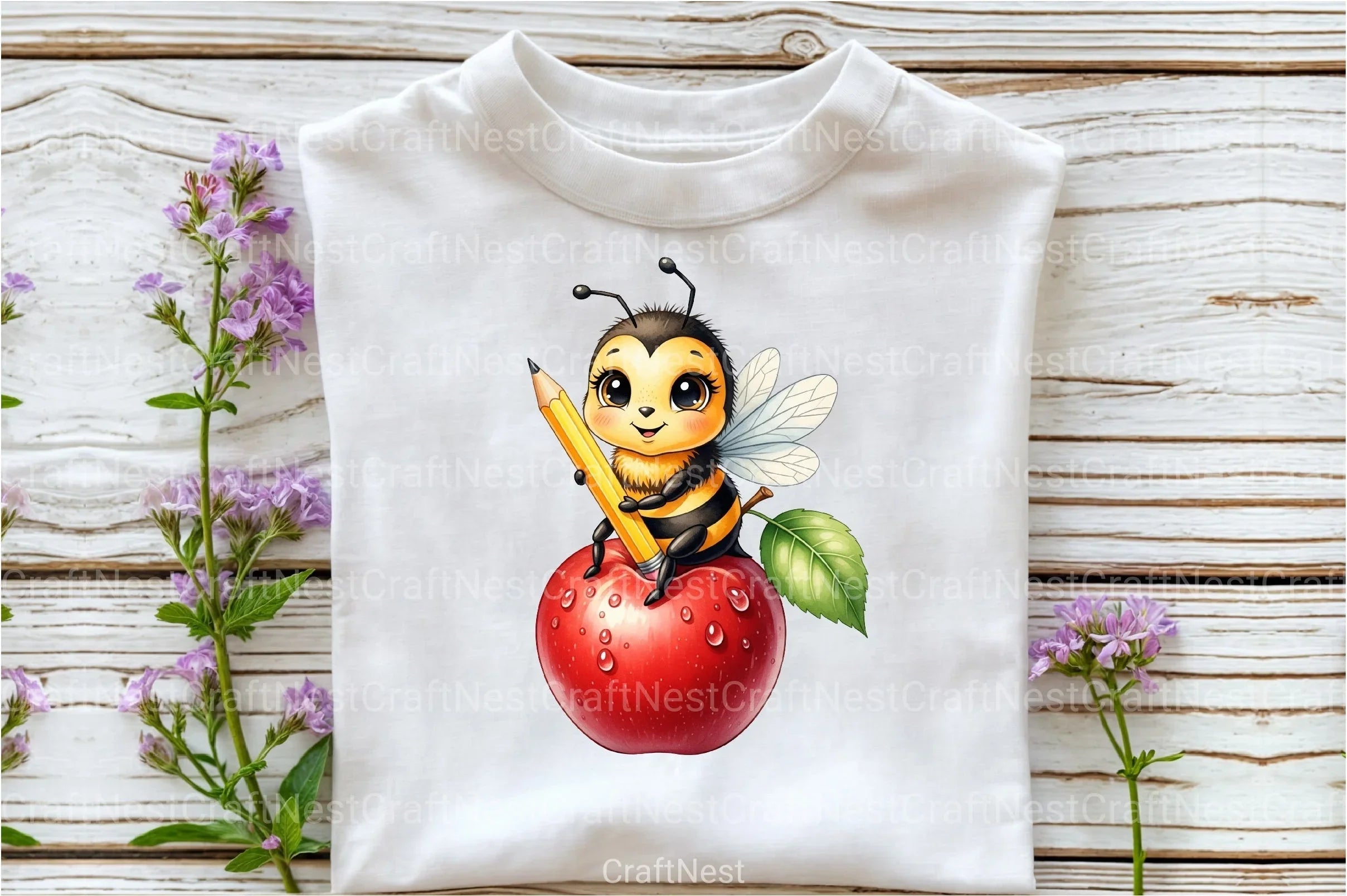 Back to School Bee Clipart Bundle 63 - CraftNest - Digital Crafting and Art