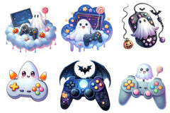 Halloween Gaming Controllers Clipart Bundle - CraftNest - Digital Crafting and Art