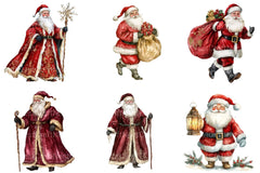 Antique Ornate Santa Clipart Bundle - CraftNest - Digital Crafting and Art