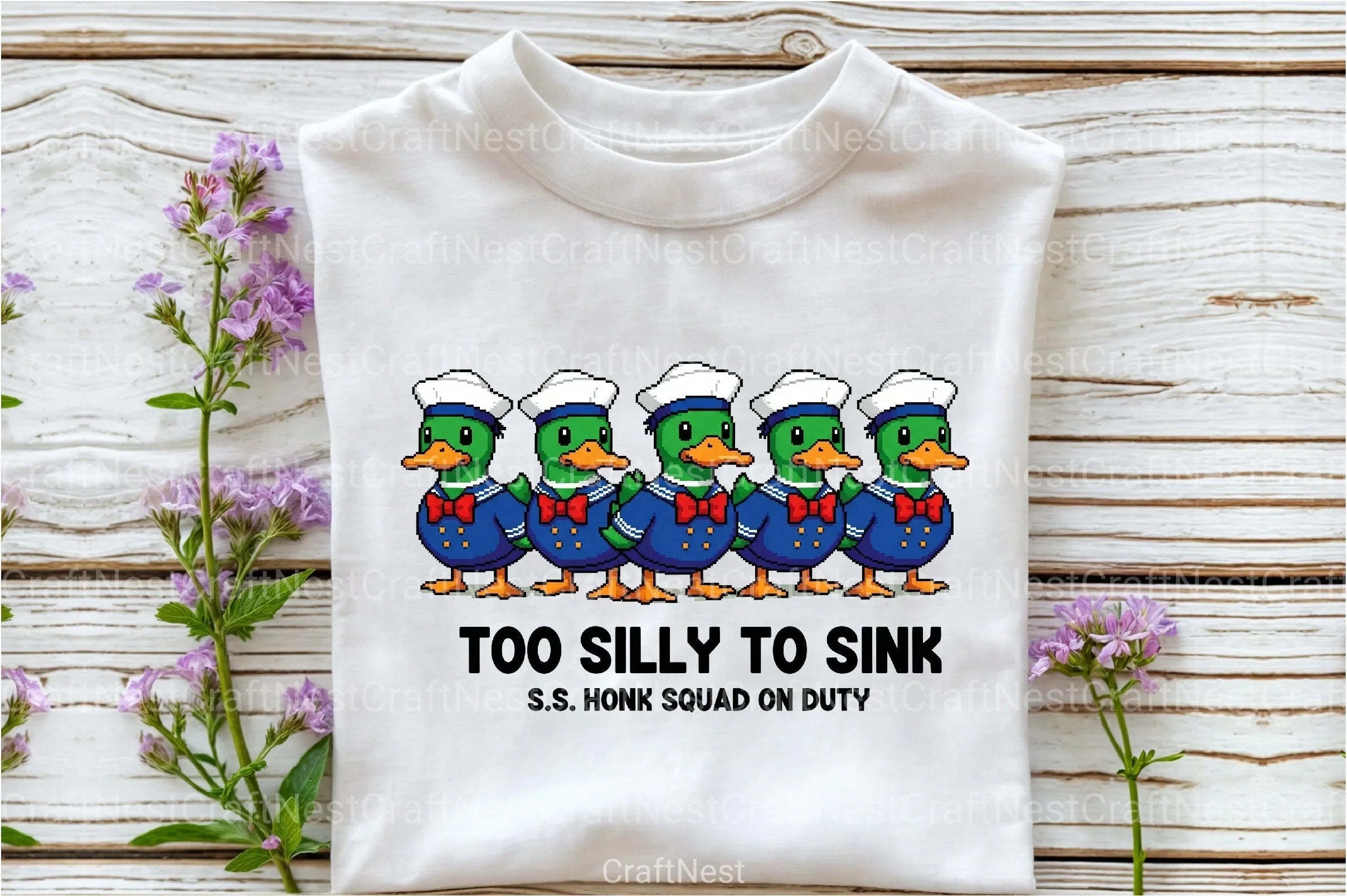 Blocky Style Funny Summer Goose Clipart Bundle 167 - CraftNest - Digital Crafting and Art