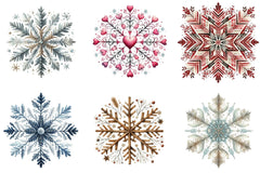 Christmas Snowflake Clipart Bundle - CraftNest - Digital Crafting and Art