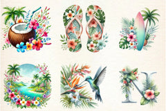 Tropical Spring Clipart Bundle - CraftNest - Digital Crafting and Art