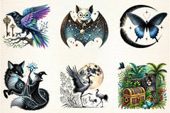 Black Month Animals Clipart Bundle - CraftNest - Digital Crafting and Art
