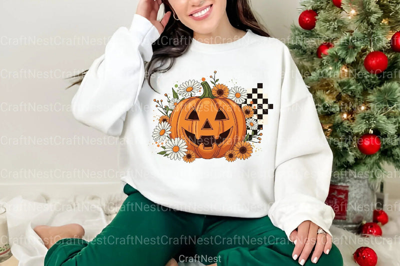 Floral Halloween Fall Pumpkin Clipart Bundle - CraftNest - Digital Crafting and Art