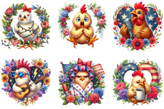 Crazy Chicken Clipart Bundle - CraftNest - Digital Crafting and Art
