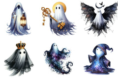 Enchanted Ghost Halloween Clipart Bundle 2 - CraftNest - Digital Crafting and Art