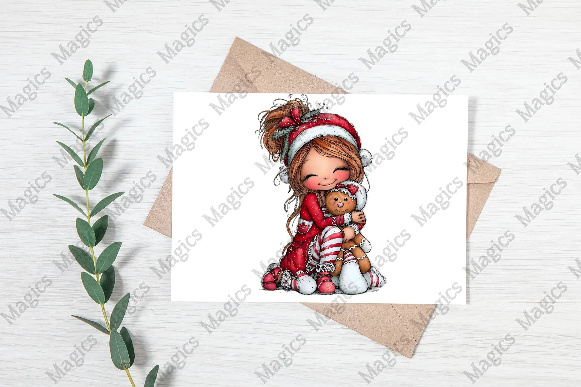 Sweet Christmas Elf Girl Clipart Bundle - CraftNest - Digital Crafting and Art