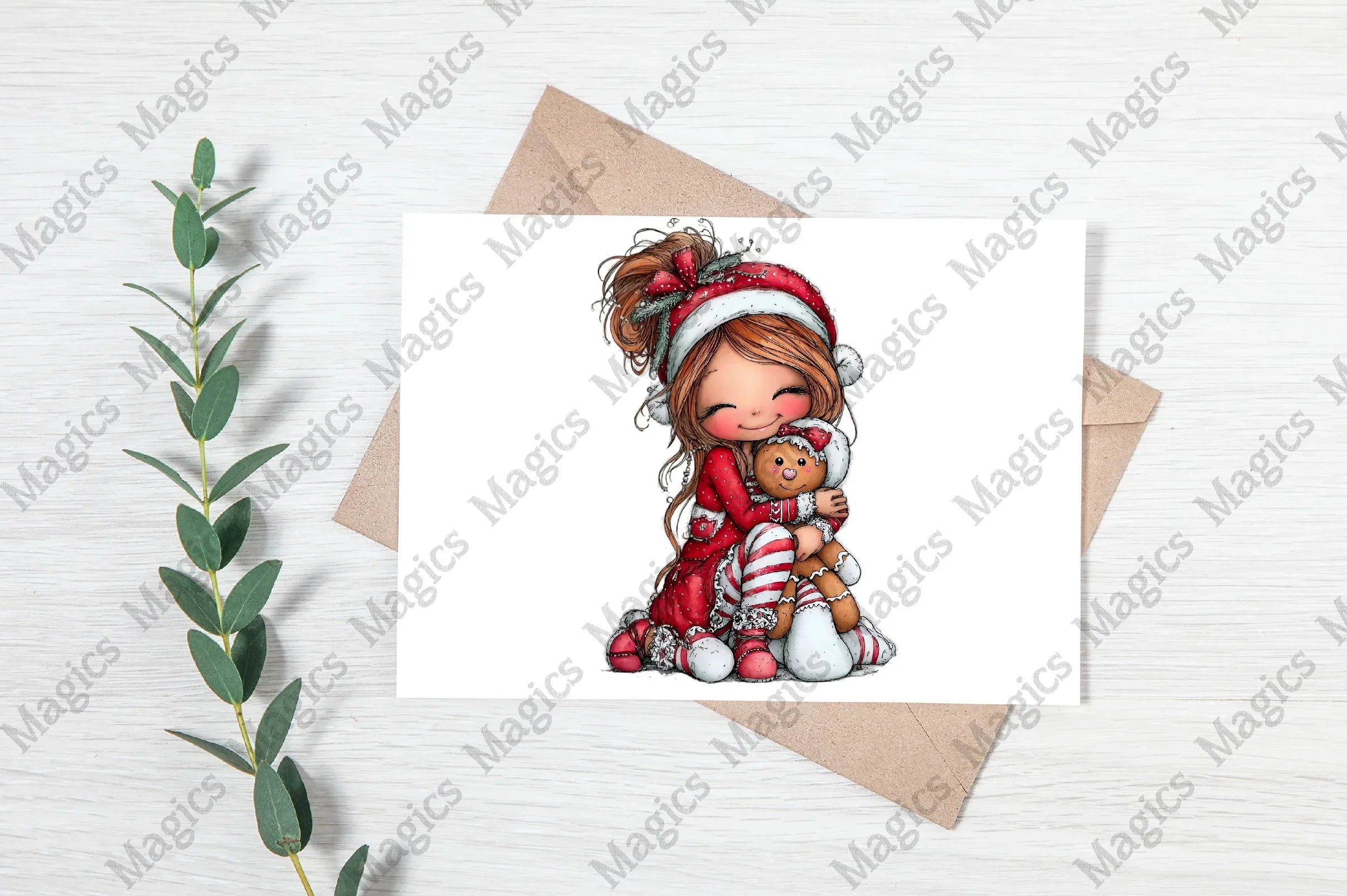 Sweet Christmas Elf Girl Clipart Bundle - CraftNest - Digital Crafting and Art