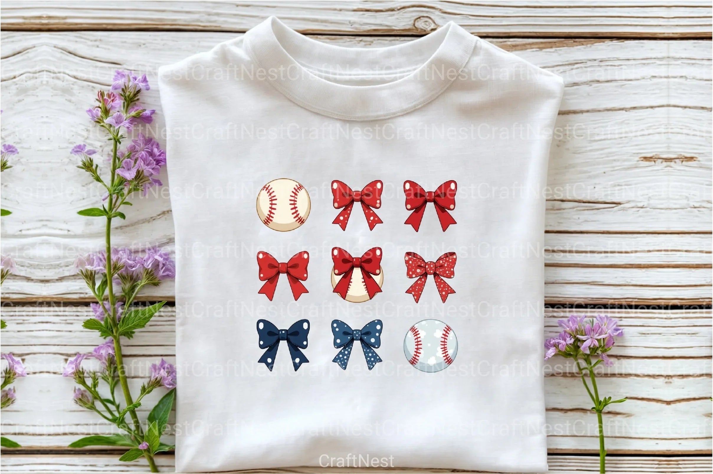 Baseball Coquette Bow Clipart Bundle - CraftNest - Digital Crafting and Art