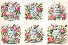 Easter Bunny Clipart Bundle - CraftNest - Digital Crafting and Art
