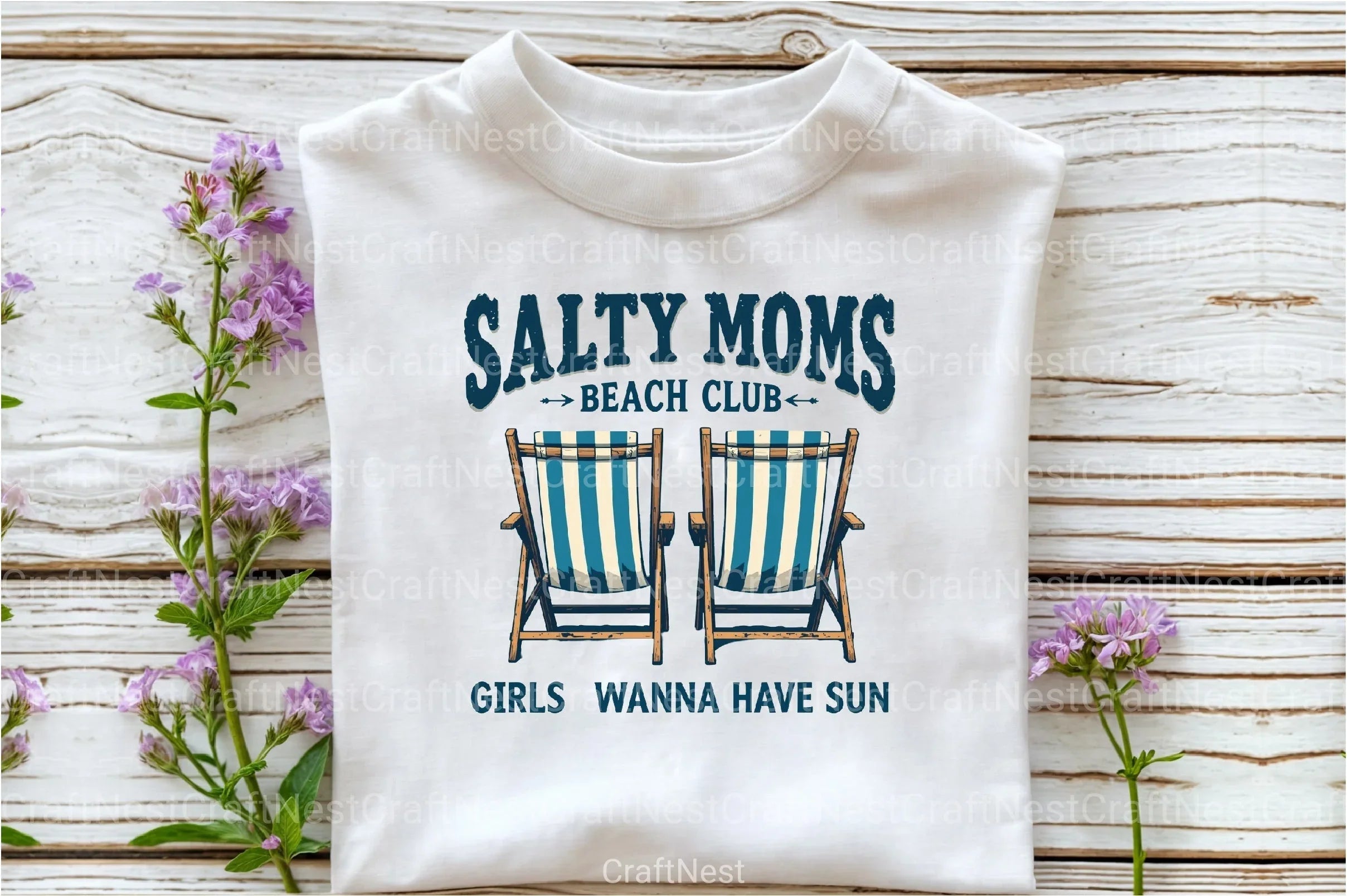 Beach Club Shirt Summer Girl Clipart Bundle - CraftNest - Digital Crafting and Art