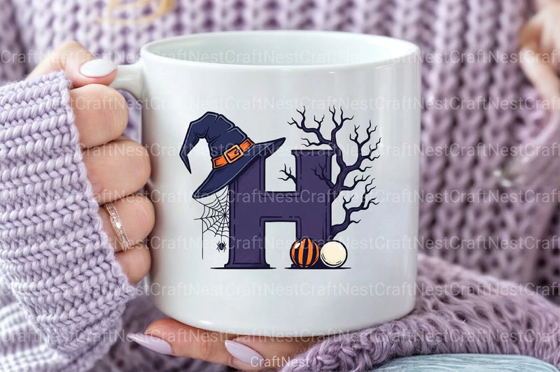 Halloween Alphabet Clipart Bundle 35 - CraftNest - Digital Crafting and Art