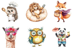 Summer Animals Clipart Bundle - CraftNest - Digital Crafting and Art