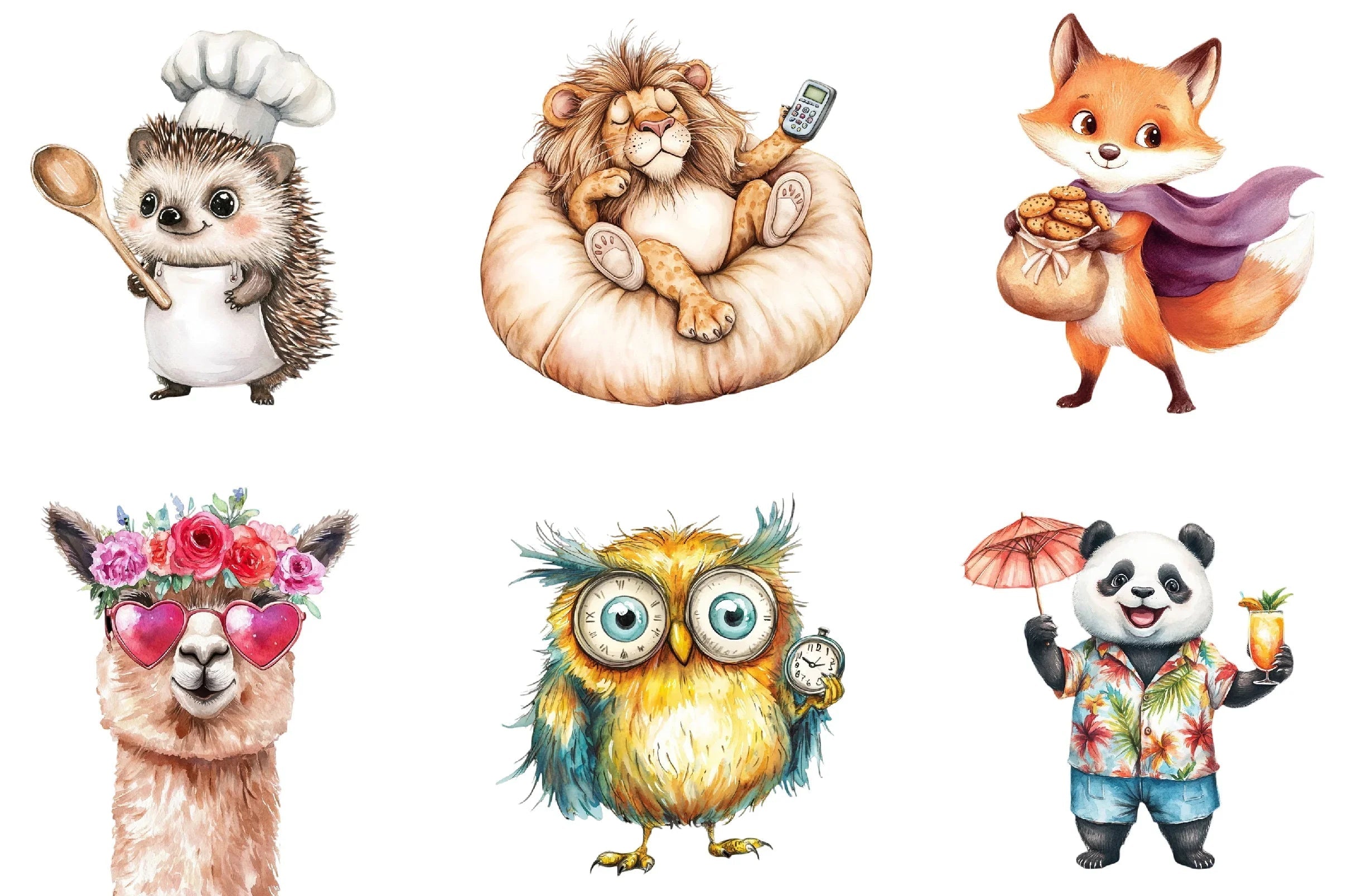 Summer Animals Clipart Bundle - CraftNest - Digital Crafting and Art