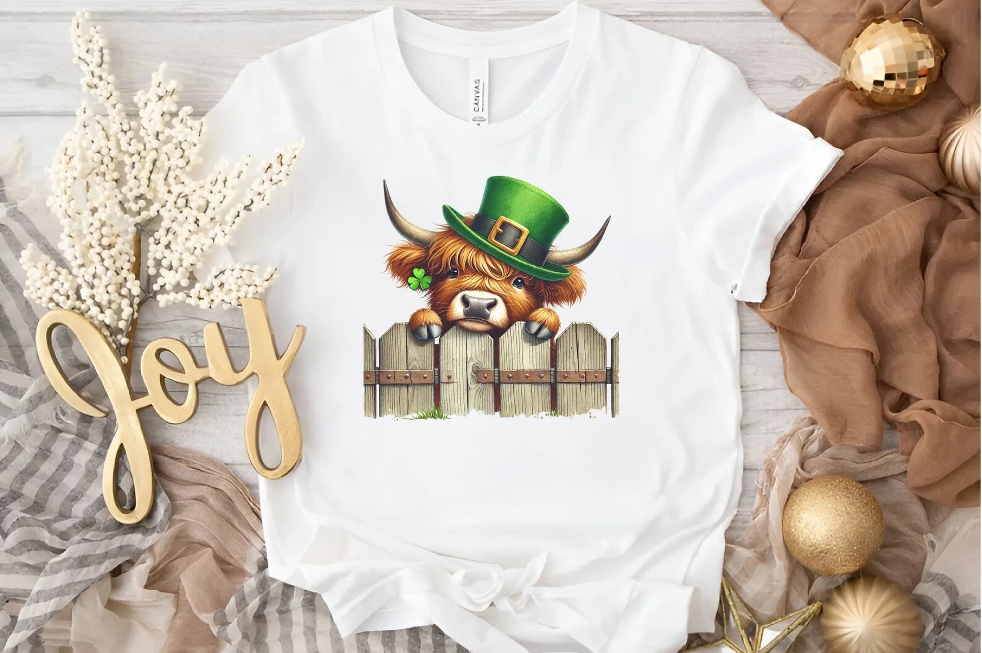 St. Patrick's Day Highland Cow Clipart Bundle - CraftNest - Digital Crafting and Art