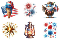 Fourth of July Cute Clipart Bundle - CraftNest - Digital Crafting and Art