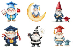 Graduation Cute Gnome Clipart Bundle - CraftNest - Digital Crafting and Art
