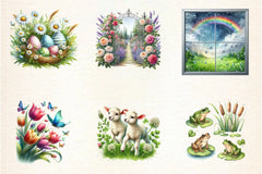 Stained Glass Spring Clipart Bundle - CraftNest - Digital Crafting and Art