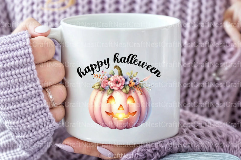 Happy Halloween Bloom Clipart Bundle - CraftNest - Digital Crafting and Art