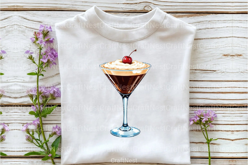 Espresso Martini Retro Design Clipart Bundle - CraftNest - Digital Crafting and Art