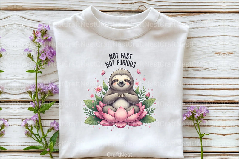 Funny Sloth Quotes Clipart Bundle 232 - CraftNest - Digital Crafting and Art