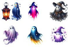 Enchanted Ghost Halloween Clipart Bundle - CraftNest - Digital Crafting and Art