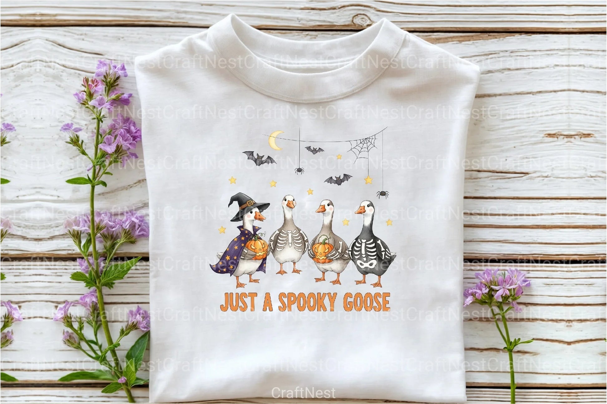 Spooky Goose Funny Halloween Clipart Bundle - CraftNest - Digital Crafting and Art