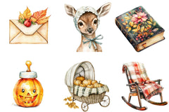 Autumn Baby Shower Clipart Bundle 90 - CraftNest - Digital Crafting and Art