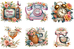 Vintage Mother's Day Funny Mama Clipart Bundle - CraftNest - Digital Crafting and Art