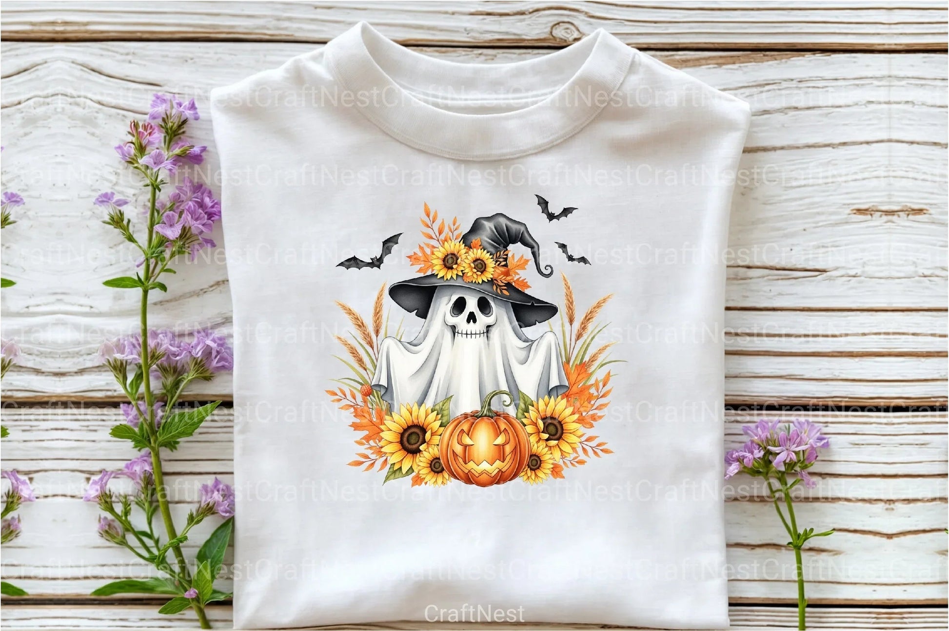 Funny Halloween Ghost Clipart Bundle 1 - CraftNest - Digital Crafting and Art