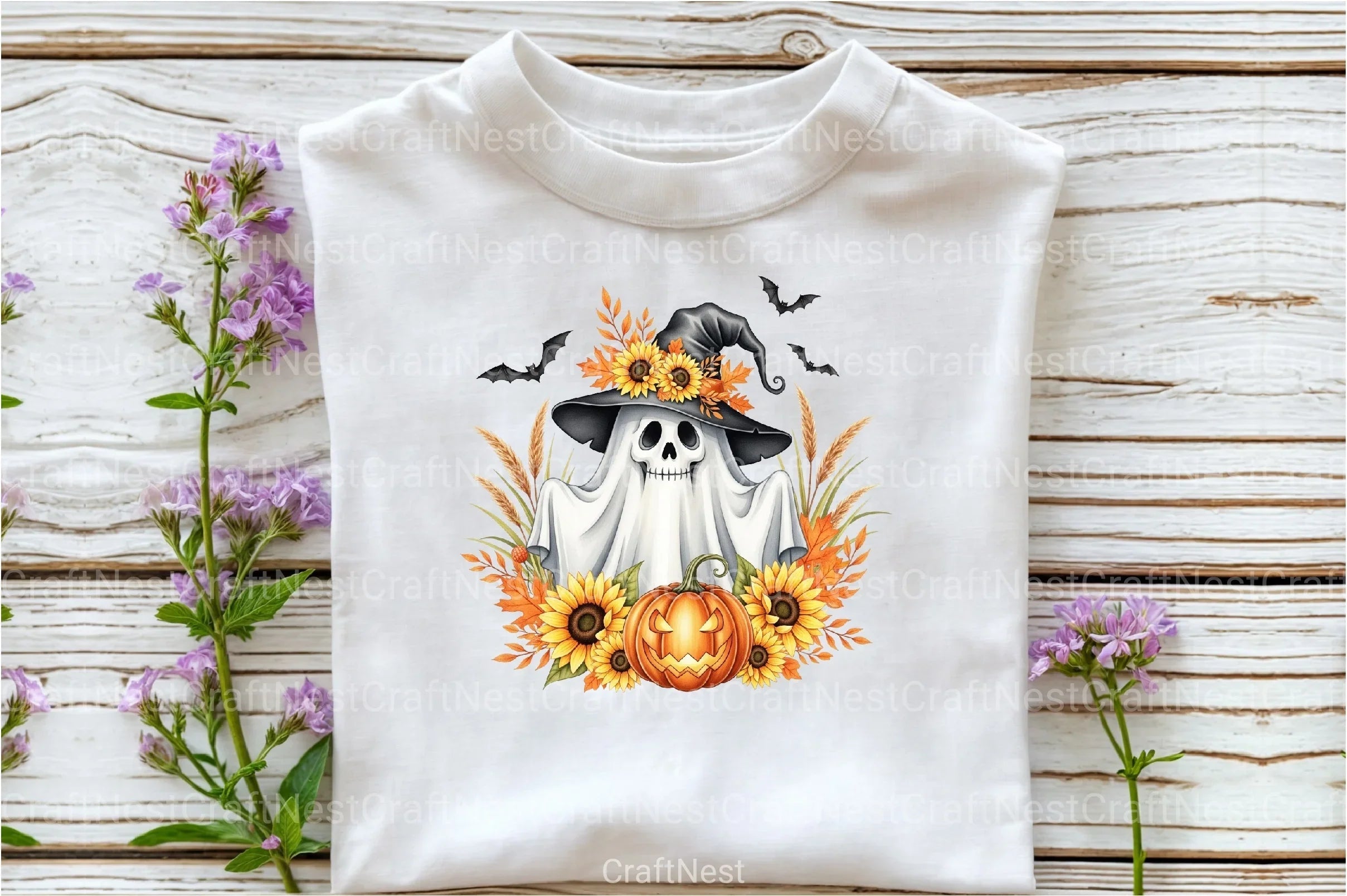 Funny Halloween Ghost Clipart Bundle 1 - CraftNest - Digital Crafting and Art