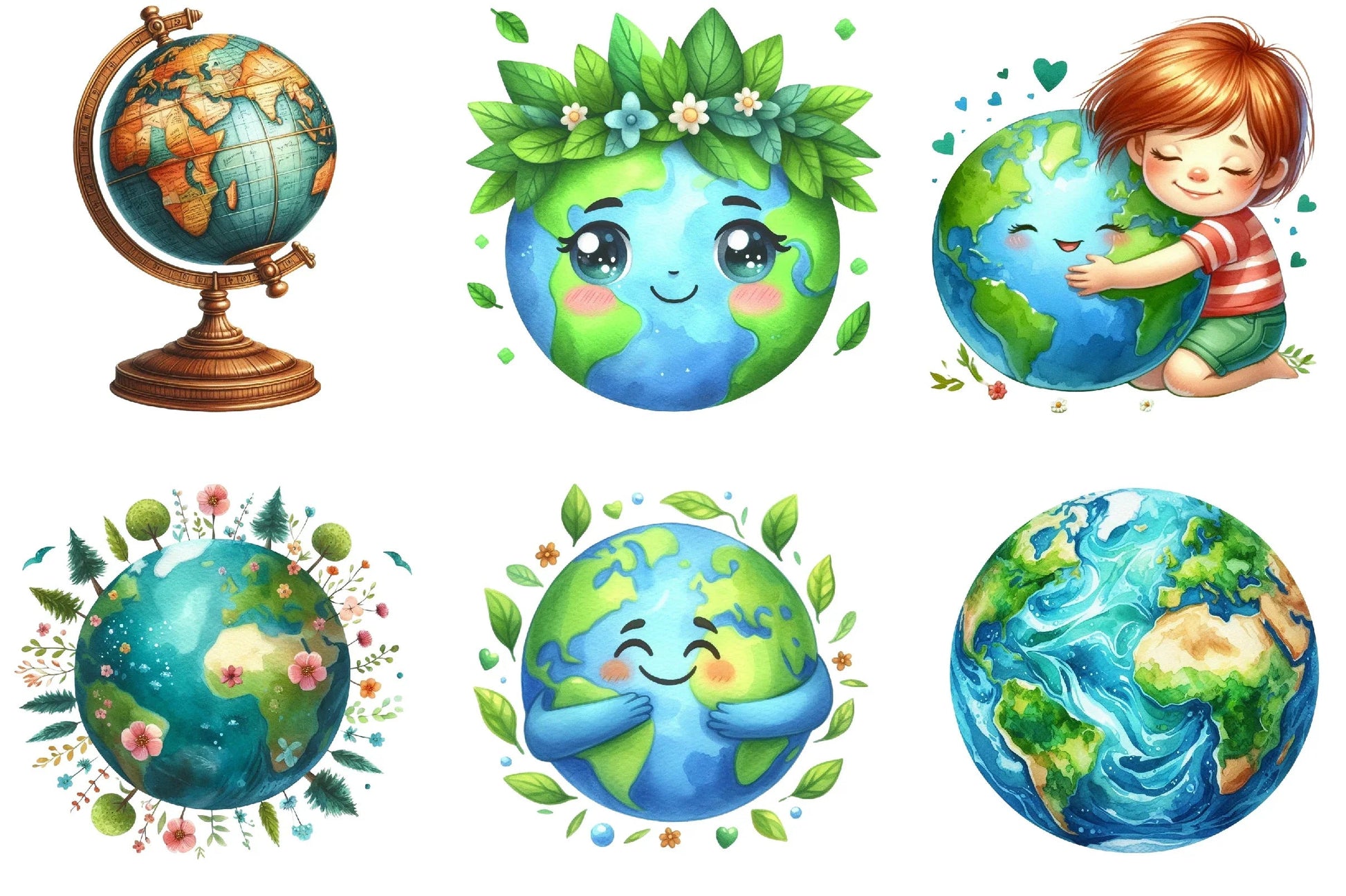 Earth Free Clipart Bundle - CraftNest - Digital Crafting and Art