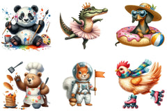 Quirky Funny Animals Clipart Bundle - CraftNest - Digital Crafting and Art