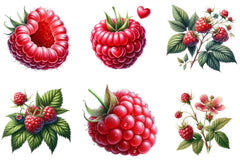 Raspberry Clipart Bundle - CraftNest - Digital Crafting and Art
