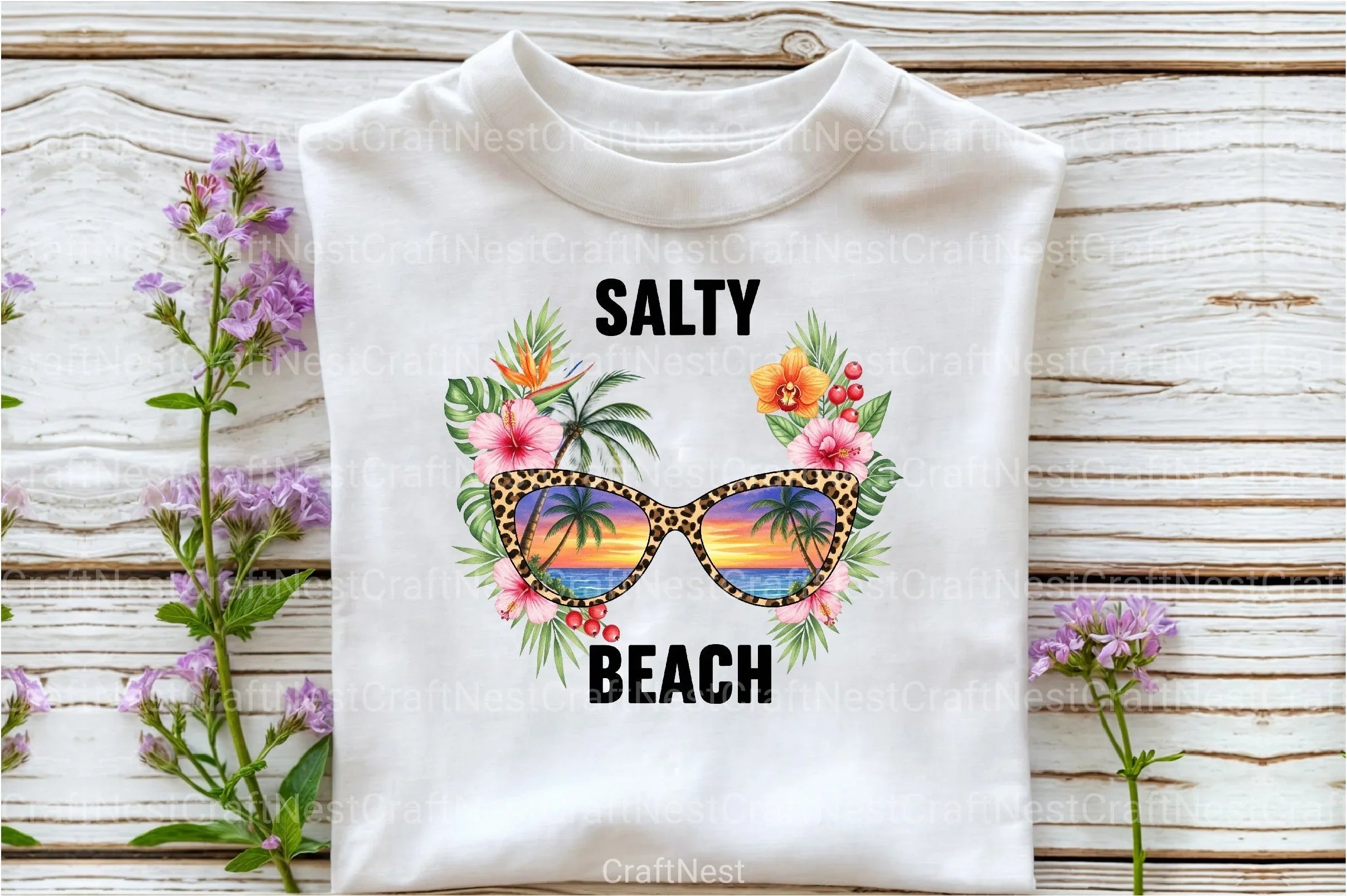 Tropical Summer Clipart Bundle: Salty Beach Collection - CraftNest - Digital Crafting and Art