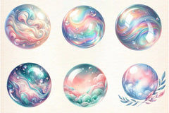 Pastel Soap Bubbles Clipart Bundle - CraftNest - Digital Crafting and Art