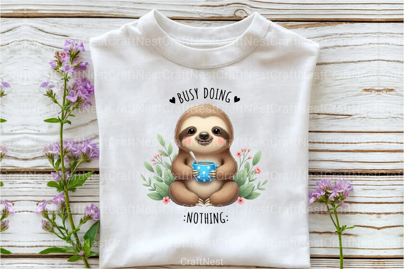 Funny Sloth Quotes Clipart Bundle 77 - CraftNest - Digital Crafting and Art