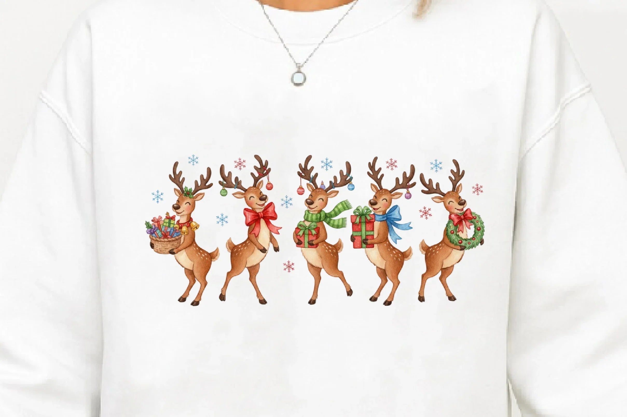 Funny Vintage Christmas Reindeer Clipart Bundle - CraftNest - Digital Crafting and Art