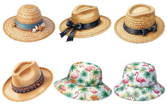 Summer Hat Clipart Bundle - CraftNest - Digital Crafting and Art