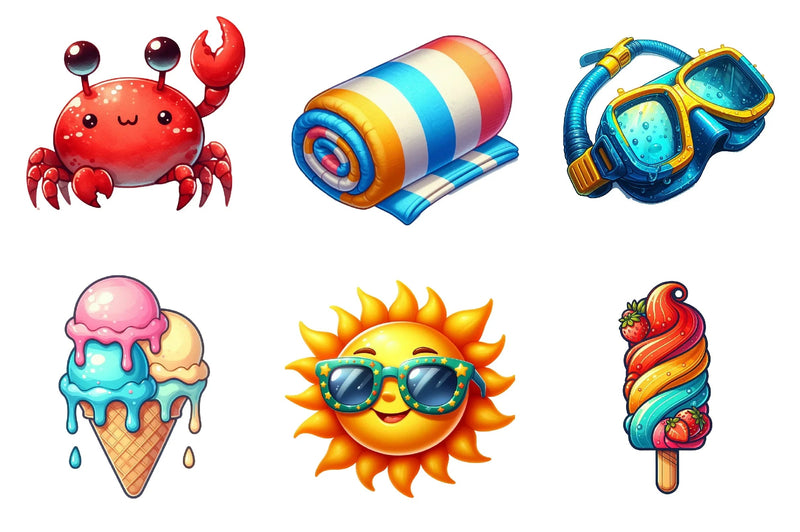 Summer Clipart Bundle - CraftNest - Digital Crafting and Art